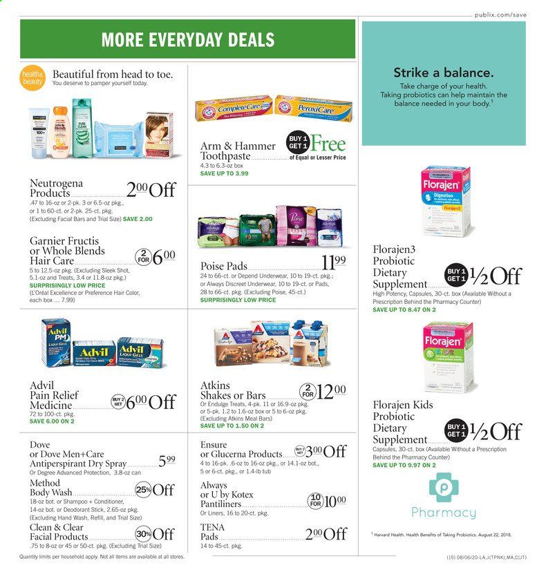 Publix Weekly Ad August 6 to August 12