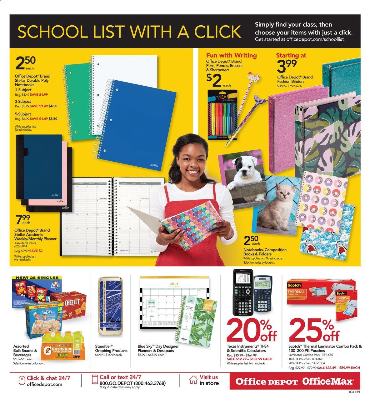 Office DEPOT Weekly Ad August 9 to August 15