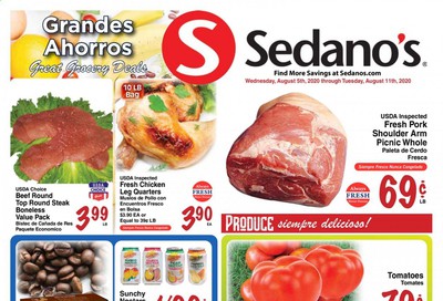 Sedano's Weekly Ad August 5 to August 11