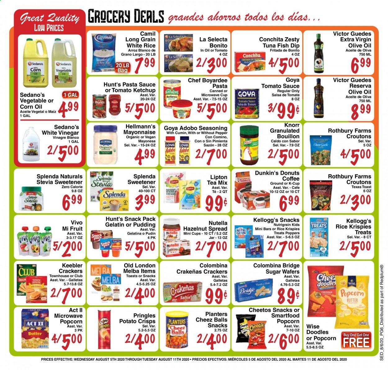 Sedano's Weekly Ad August 5 to August 11