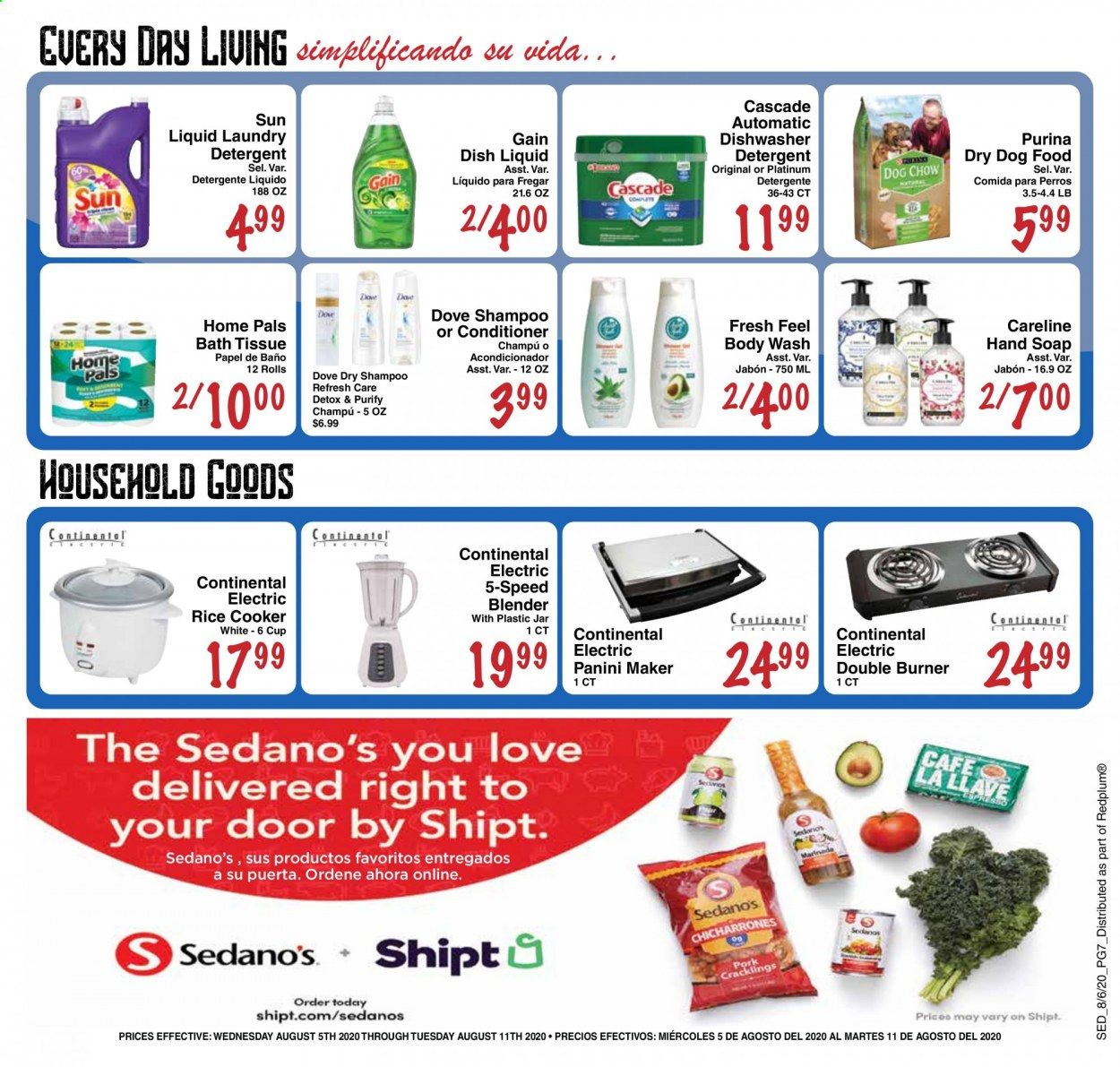 Sedano's Weekly Ad August 5 to August 11