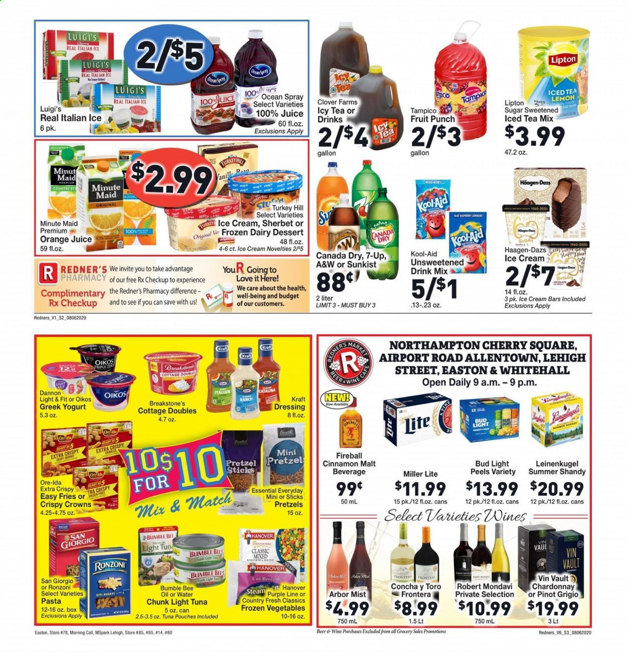 Redner's Markets Weekly Ad August 6 to August 12