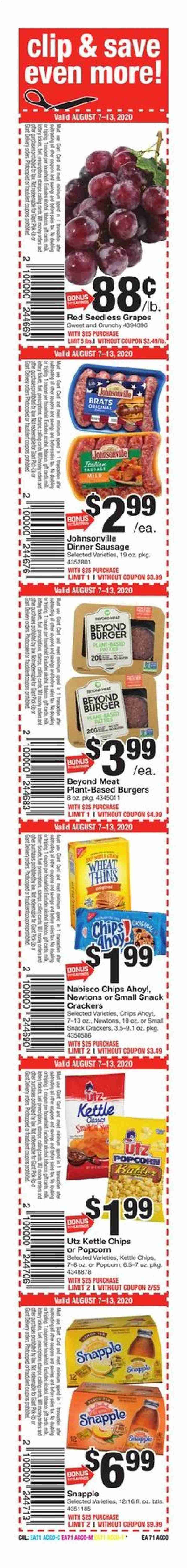 Giant Food Weekly Ad August 7 to August 13
