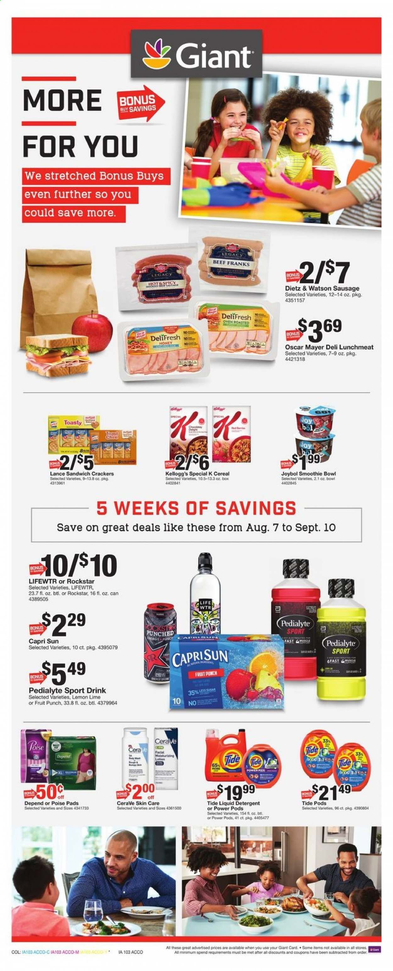 Giant Food Weekly Ad August 7 to August 13