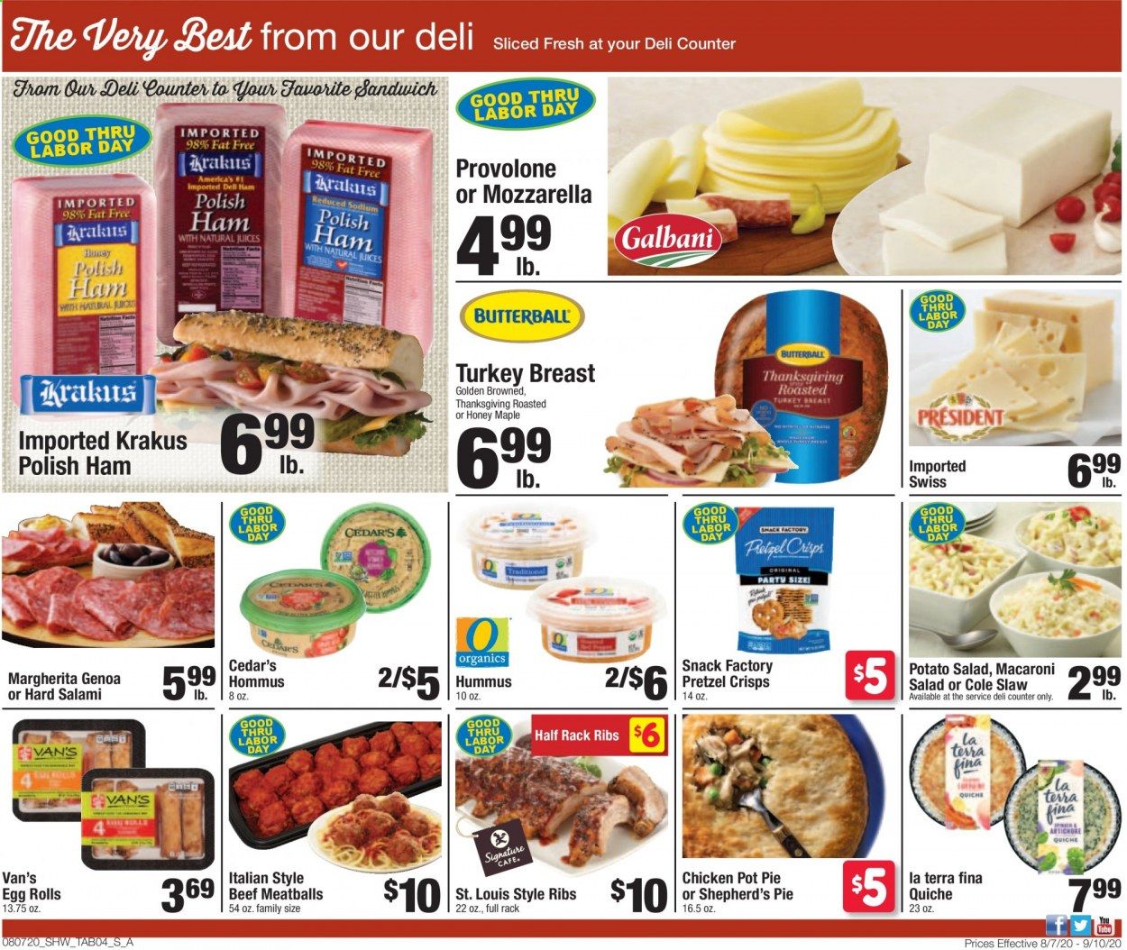 Shaw’s Weekly Ad August 7 to September 10