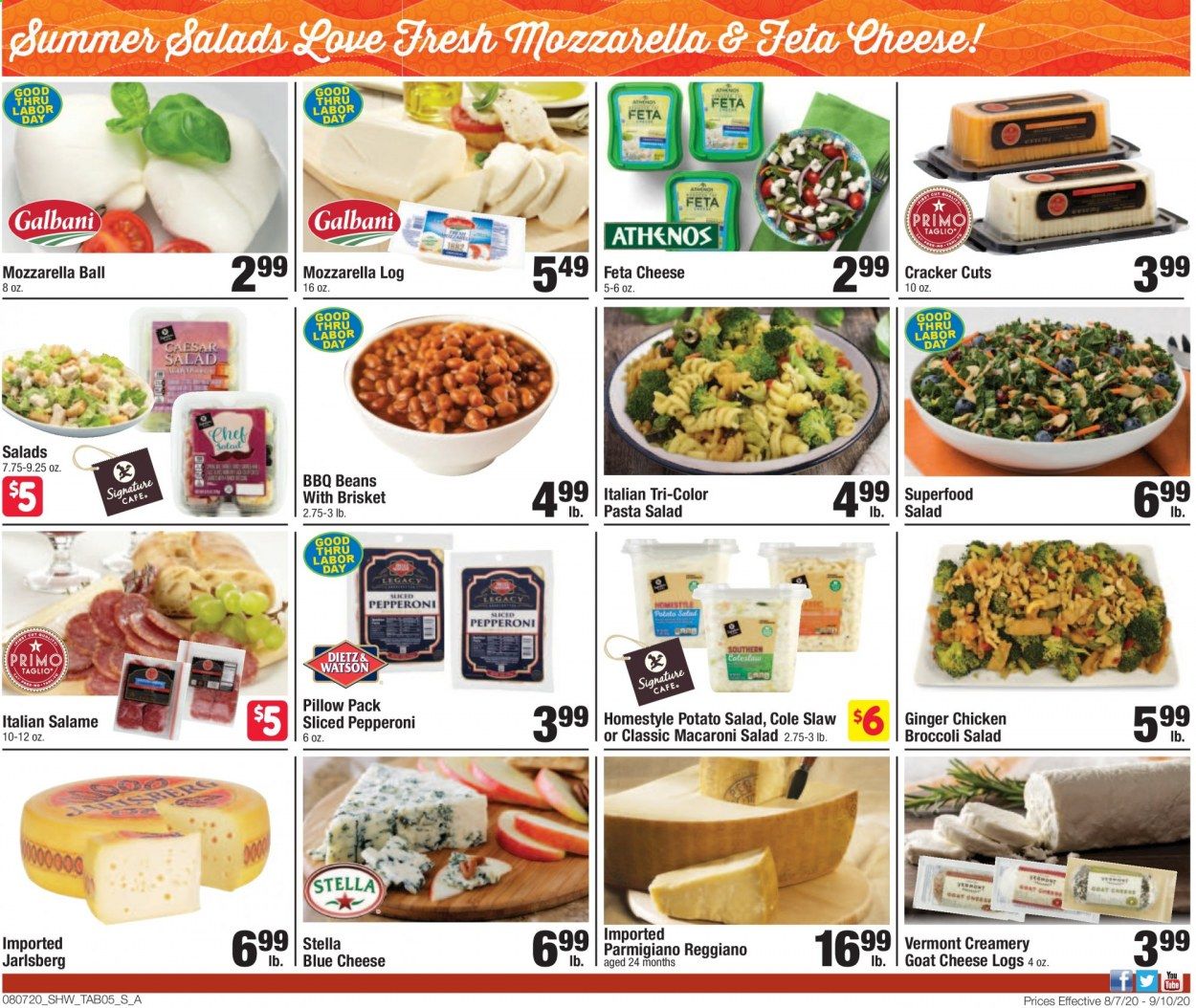 Shaw’s Weekly Ad August 7 to September 10