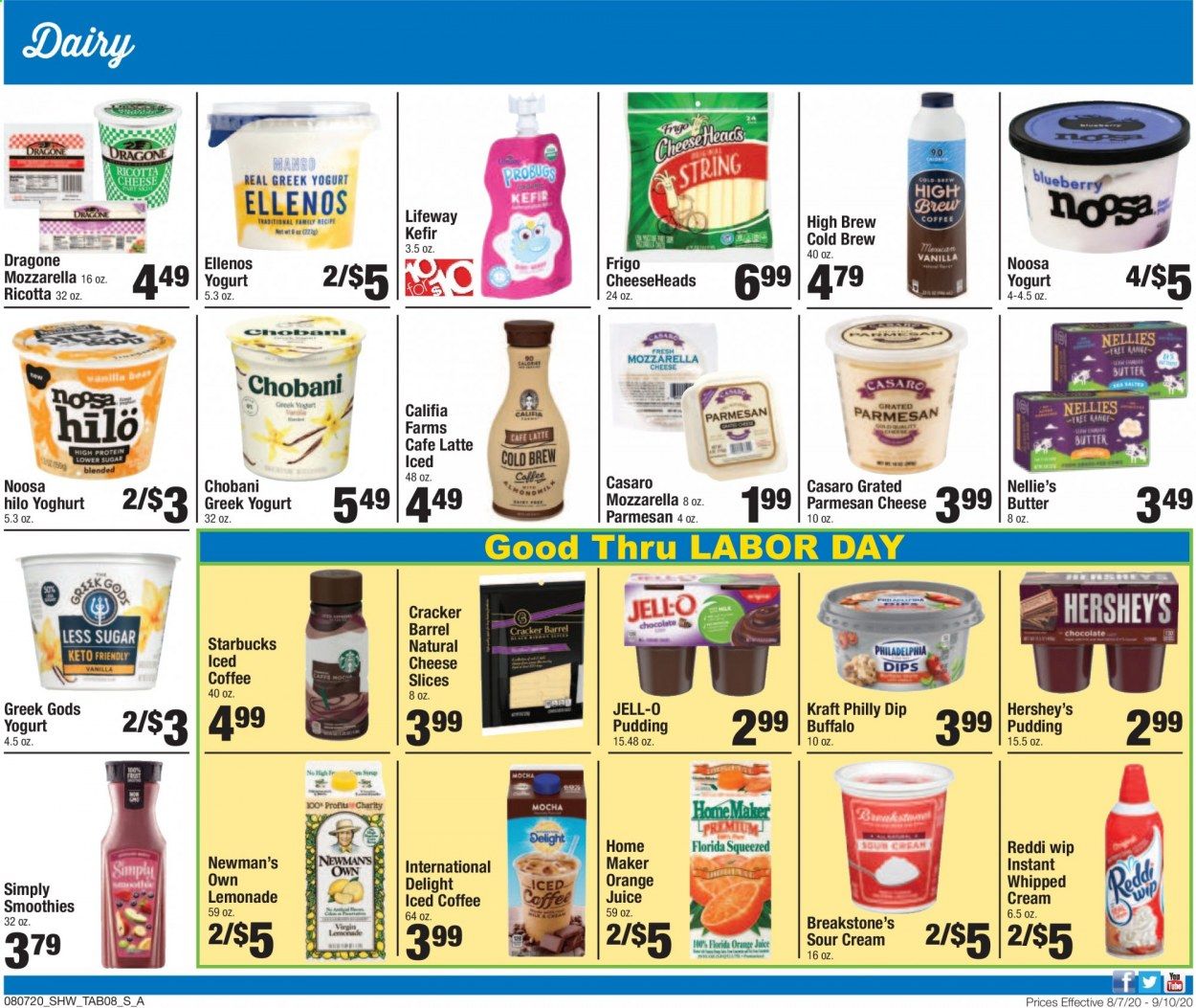 Shaw’s Weekly Ad August 7 to September 10