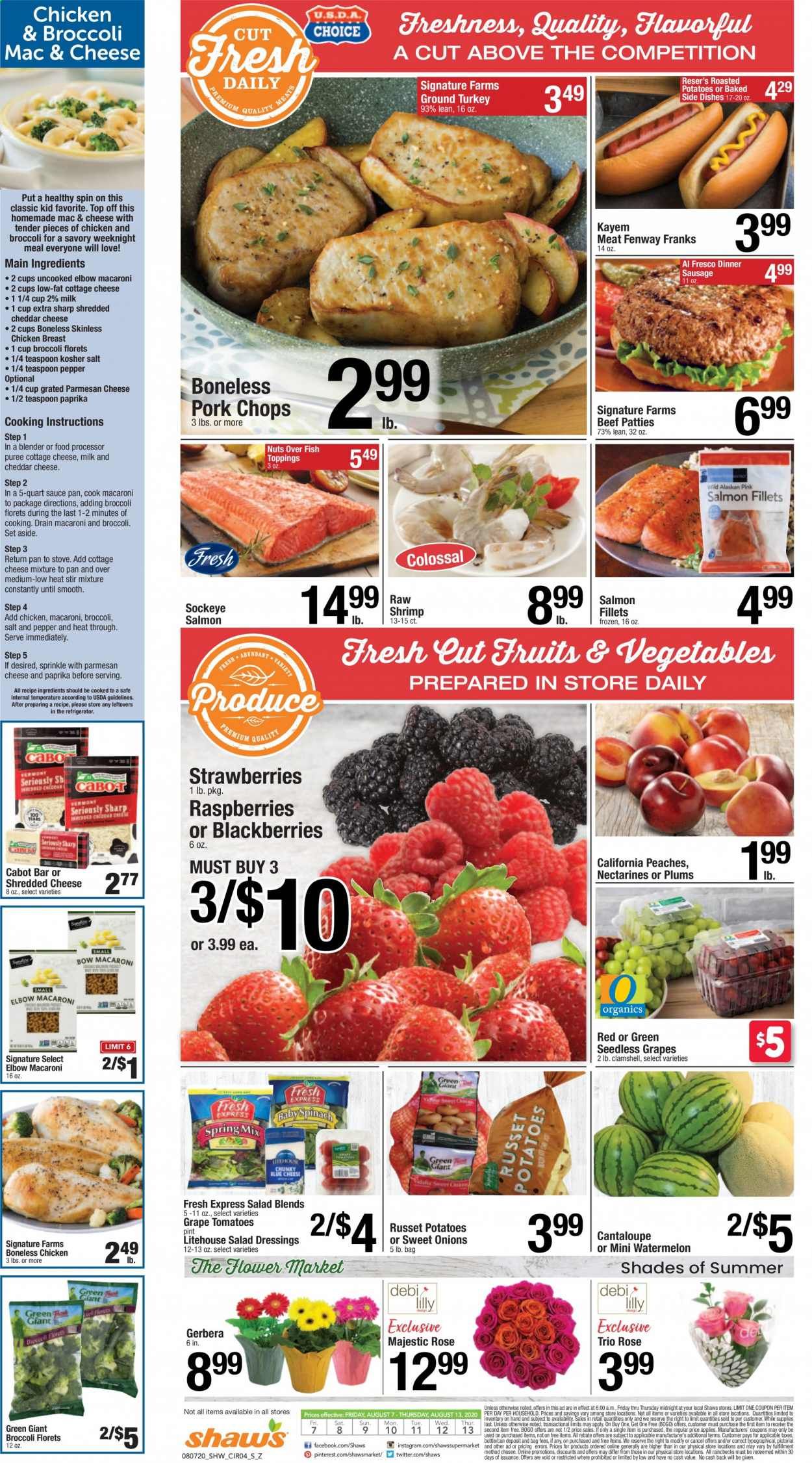 Shaw’s Weekly Ad August 7 to August 13