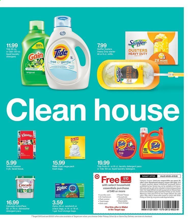 Target Weekly Ad August 9 to August 15