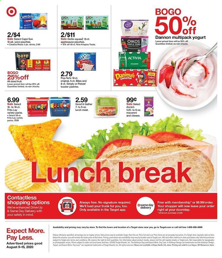 Target Weekly Ad August 9 to August 15