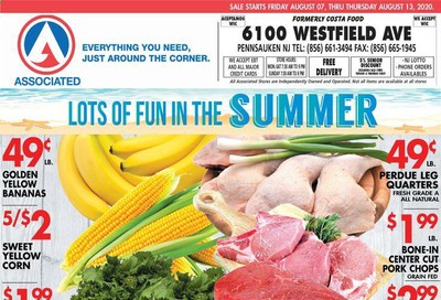Associated Supermarkets (NJ) Weekly Ad August 7 to August 13