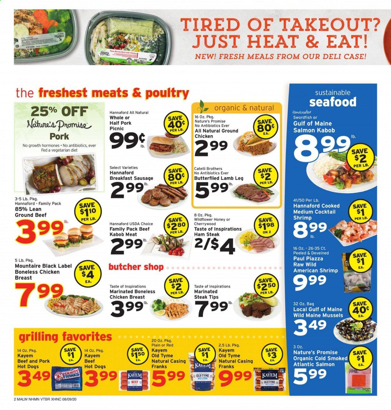 Hannaford (MA) Weekly Ad August 9 to August 15
