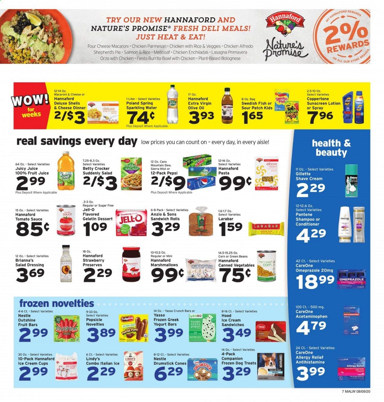 Hannaford (MA) Weekly Ad August 9 to August 15