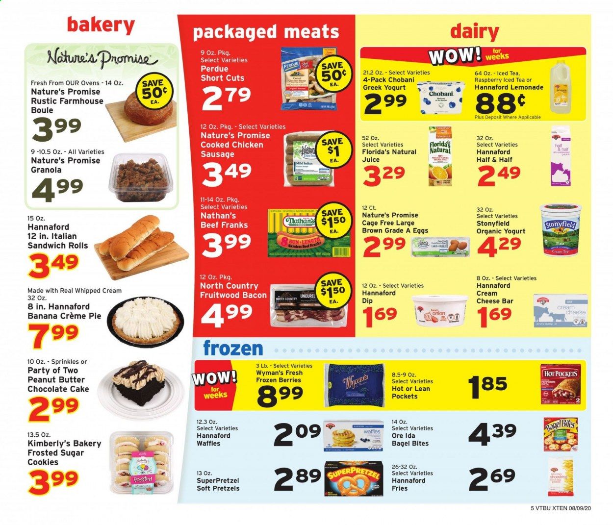Hannaford (VT) Weekly Ad August 9 to August 15