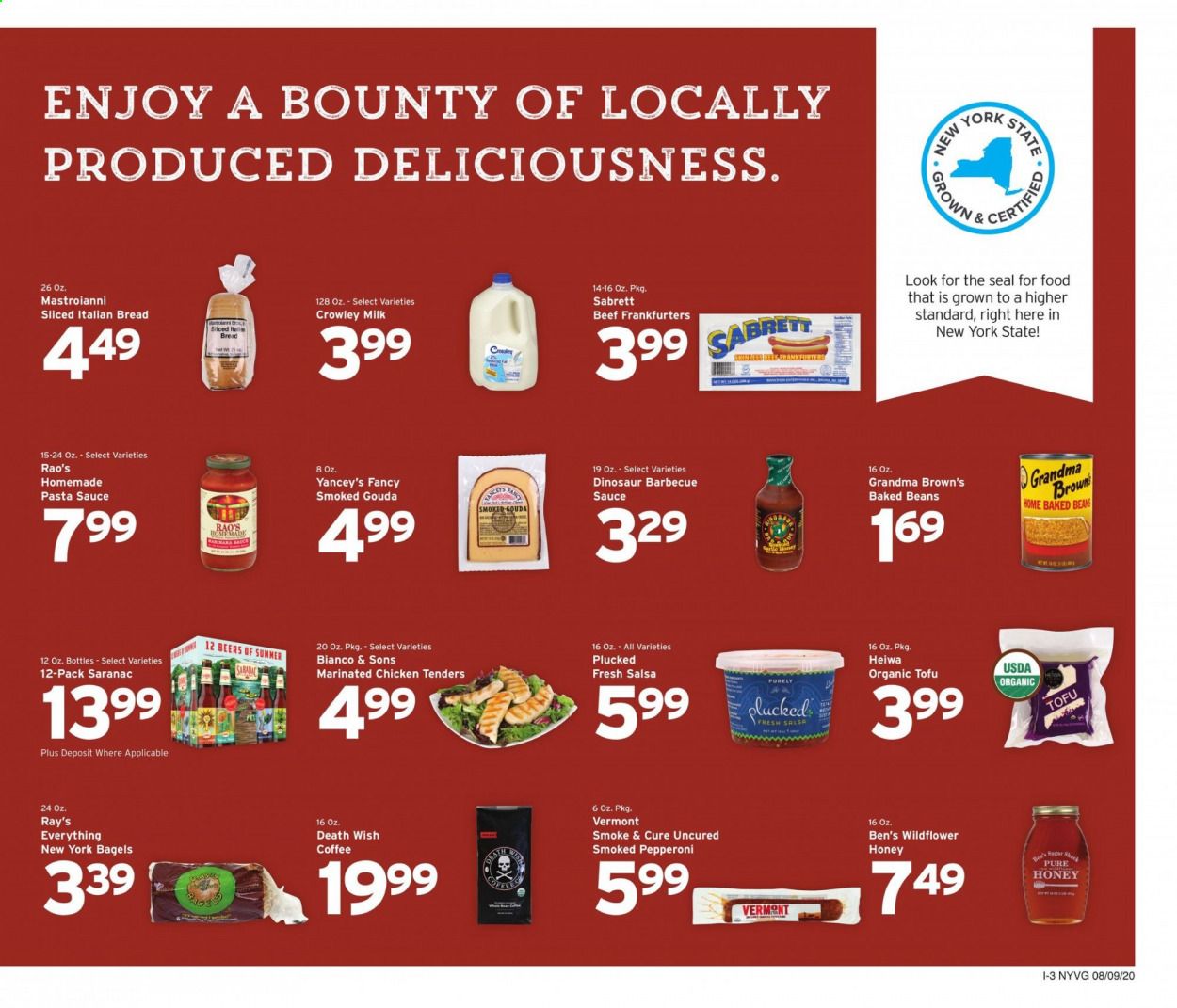 Hannaford (NY) Weekly Ad August 9 to August 15