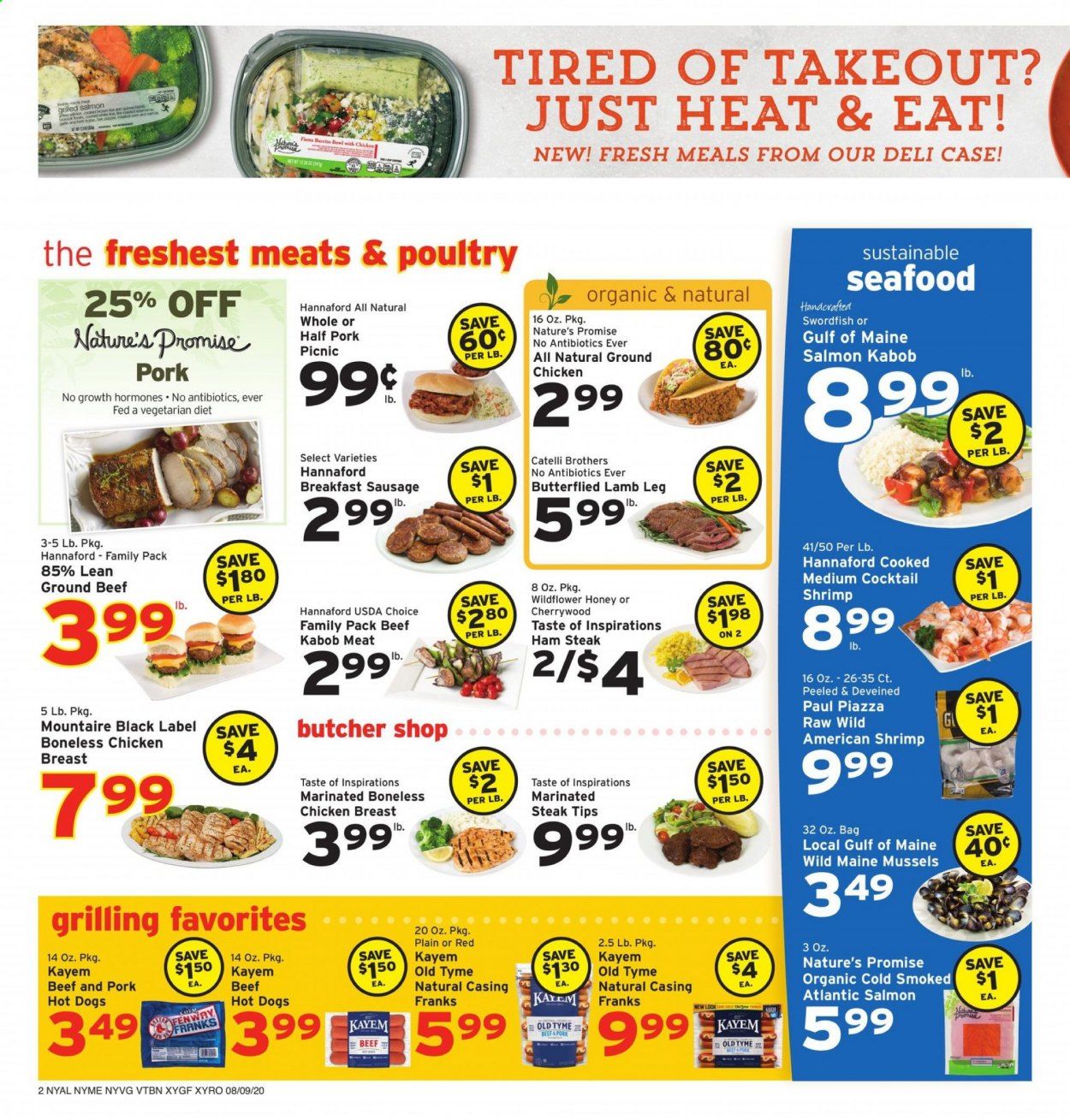 Hannaford (NY) Weekly Ad August 9 to August 15