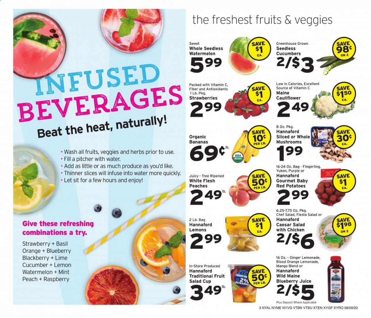 Hannaford (NY) Weekly Ad August 9 to August 15