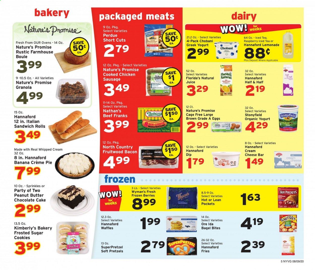 Hannaford (NY) Weekly Ad August 9 to August 15