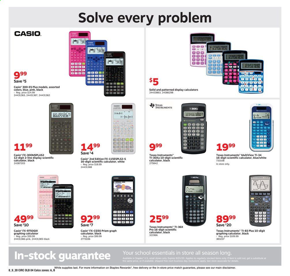 Staples Weekly Ad August 9 to August 15