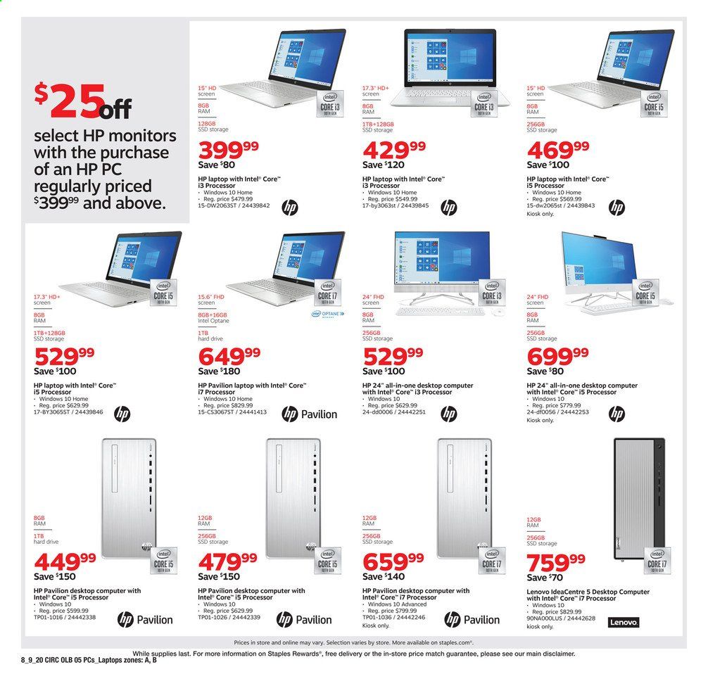Staples Weekly Ad August 9 to August 15