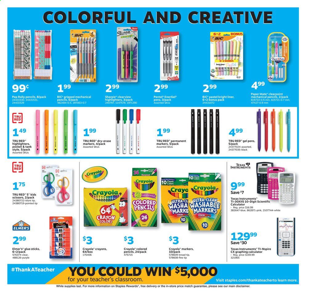 Staples Weekly Ad August 9 to August 15