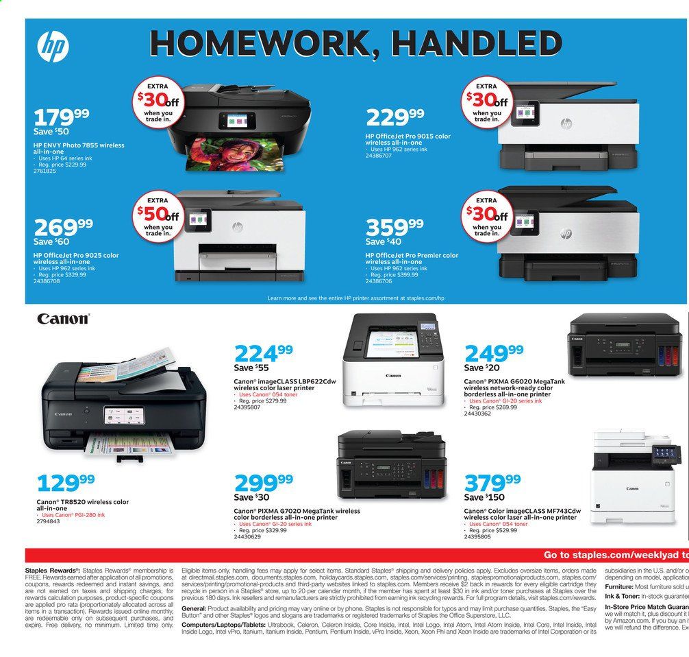 Staples Weekly Ad August 9 to August 15