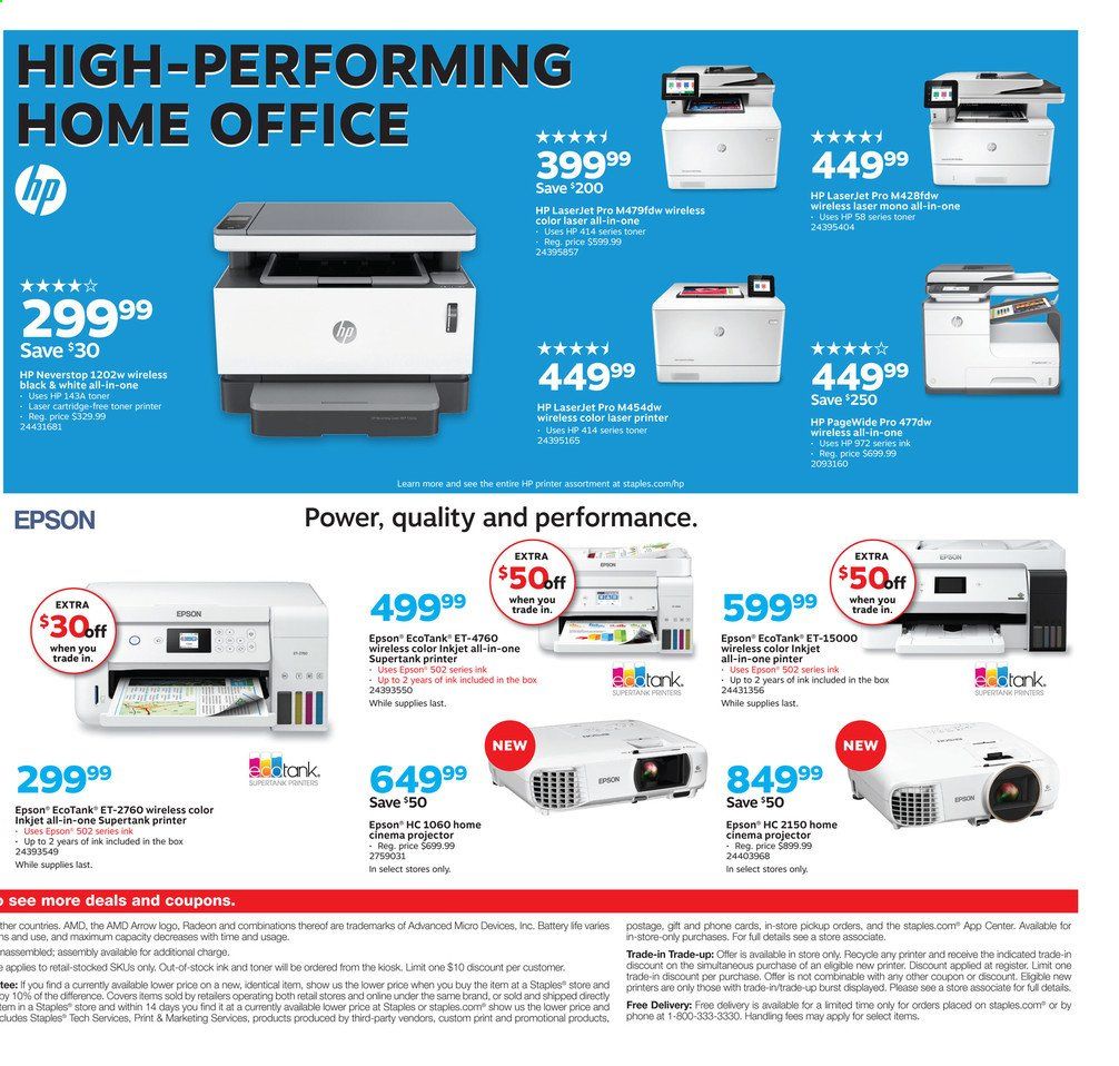 Staples Weekly Ad August 9 to August 15