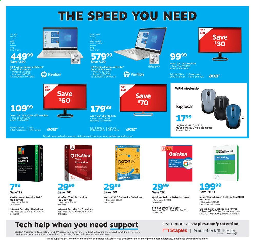 Staples Weekly Ad August 9 to August 15