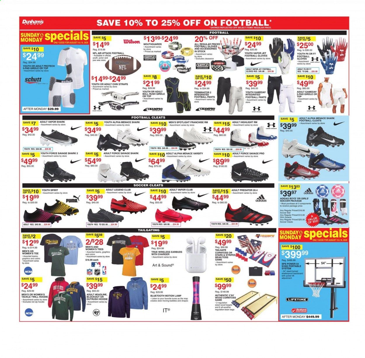 Dunham's Sports Weekly Ad August 8 to August 13