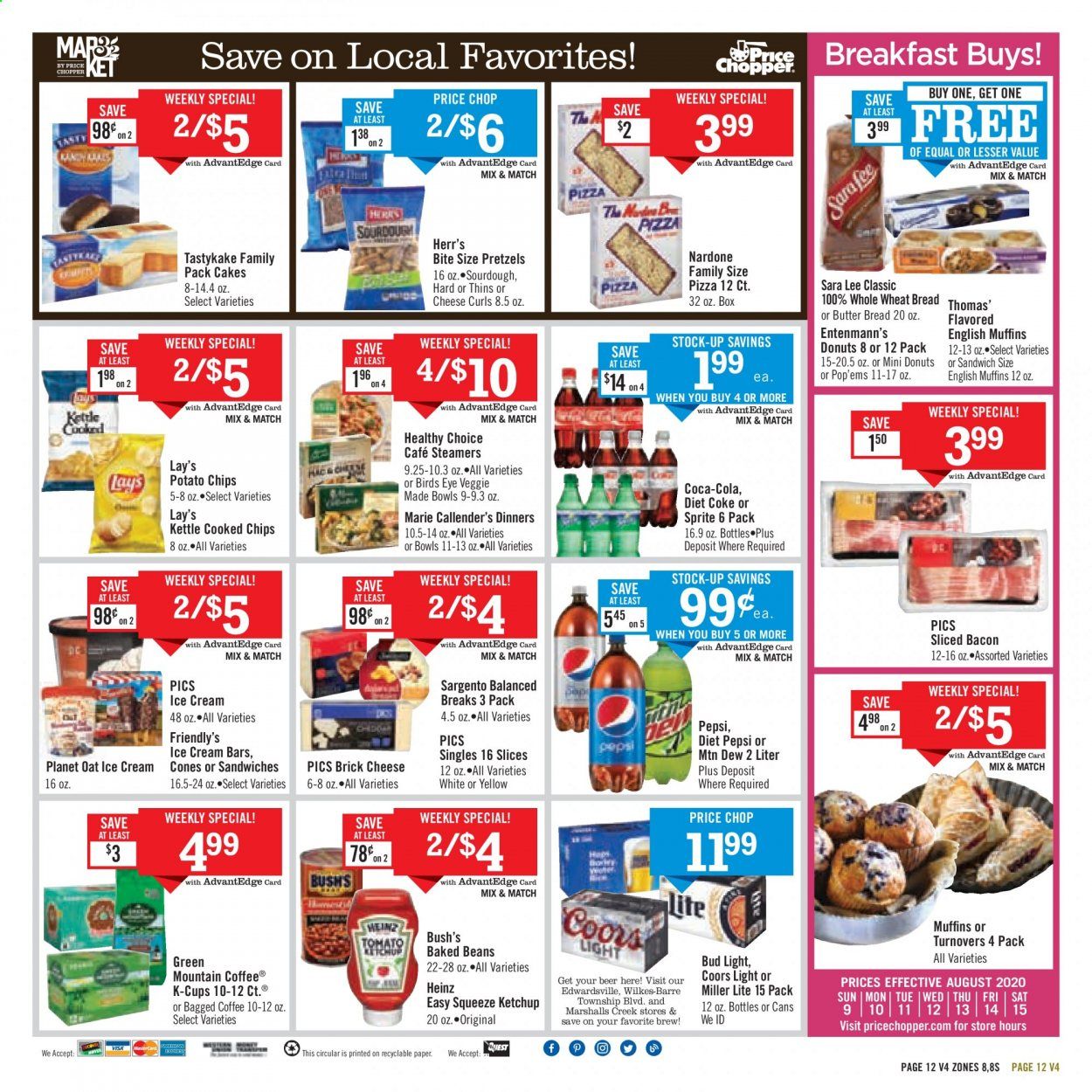 Price Chopper (PA) Weekly Ad August 9 to August 15