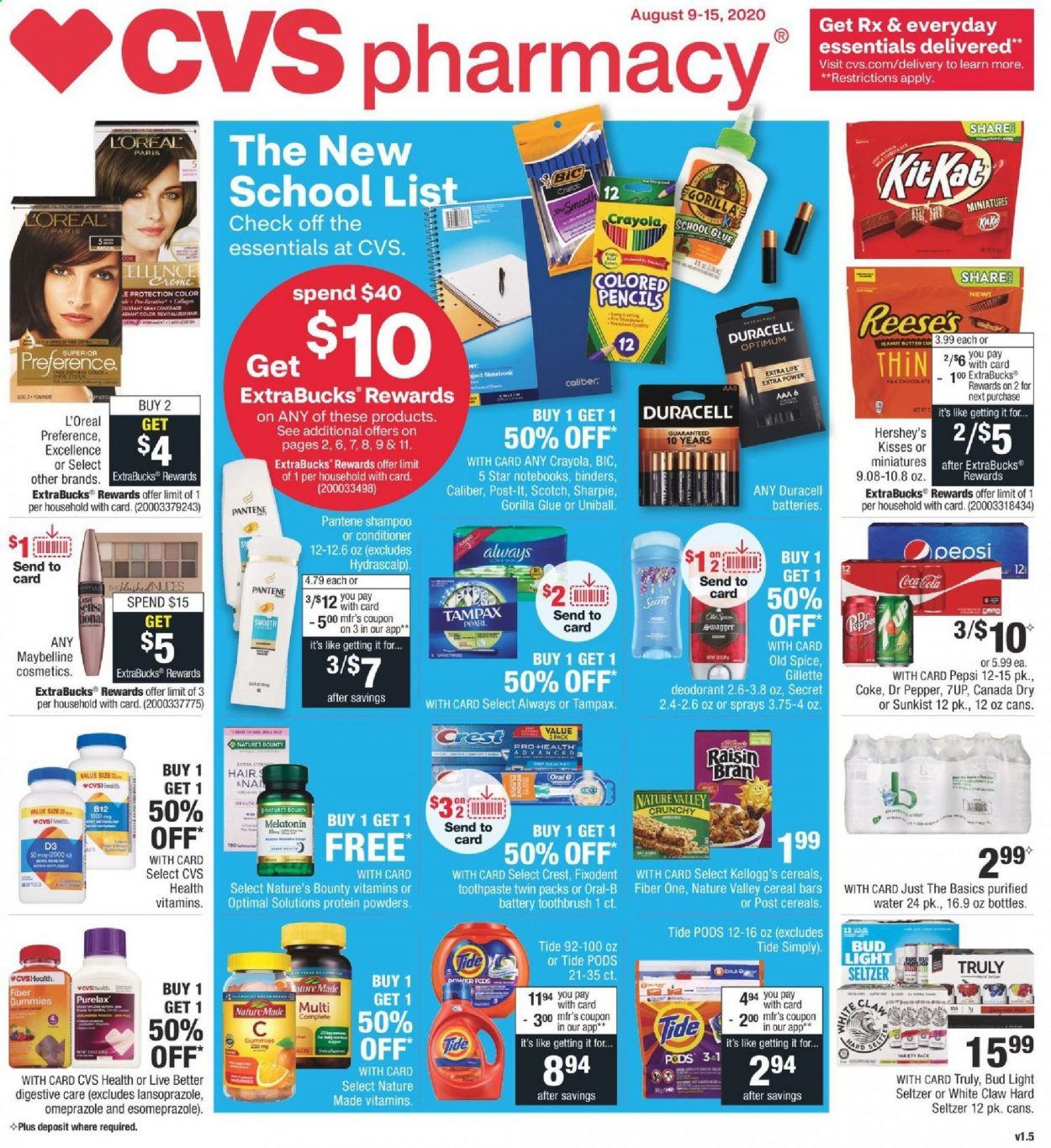 CVS Pharmacy Weekly Ad August 9 to August 15