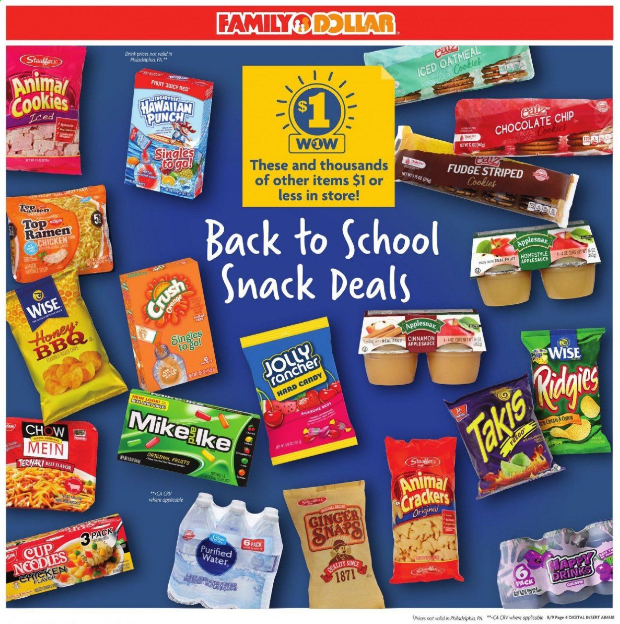 Family Dollar Weekly Ad August 9 to August 15