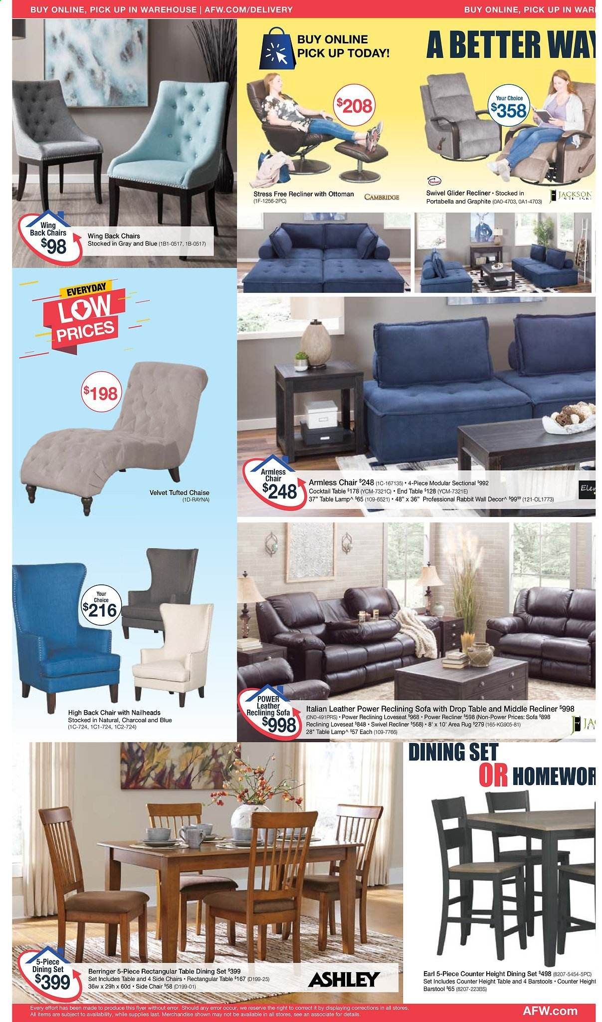 American Furniture Warehouse (TX) Weekly Ad August 9 to August 15
