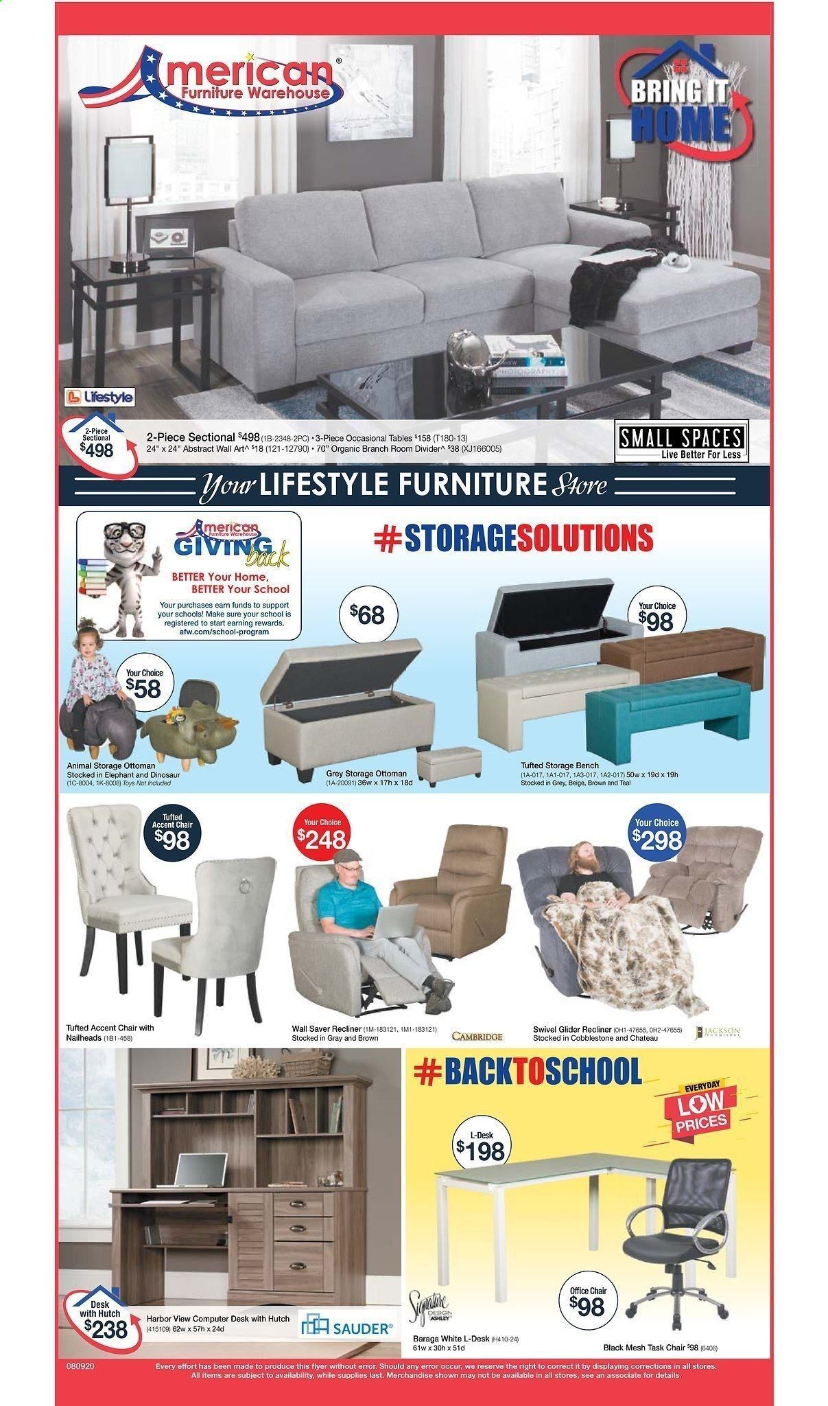 American Furniture Warehouse (AZ) Weekly Ad August 9 to August 15