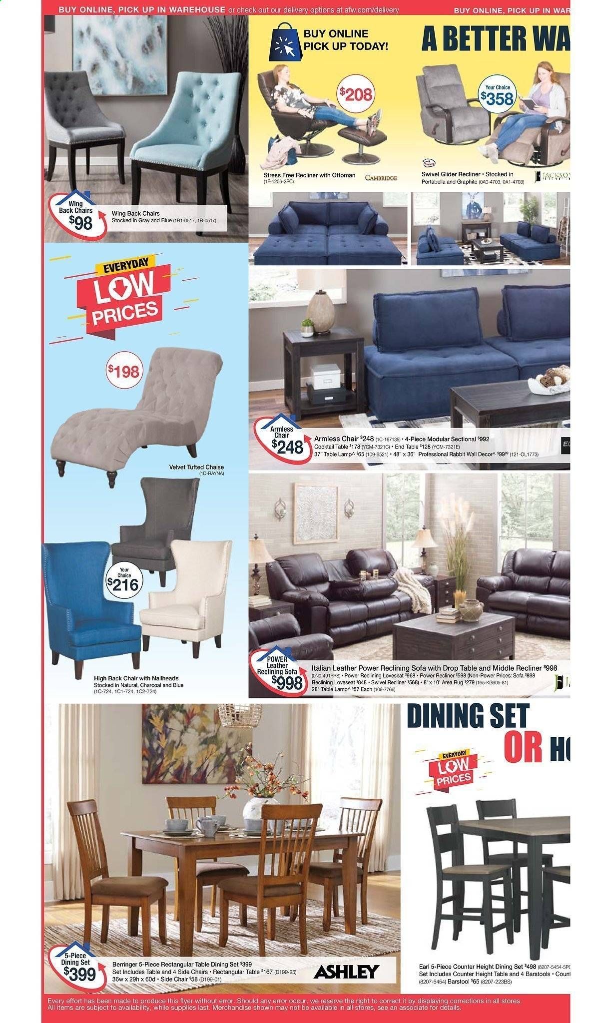 American Furniture Warehouse (AZ) Weekly Ad August 9 to August 15