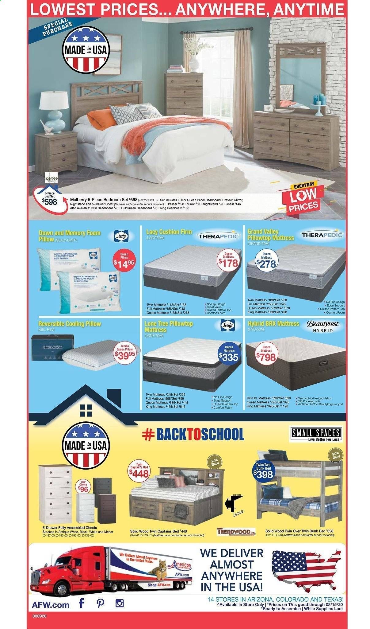 American Furniture Warehouse (AZ) Weekly Ad August 9 to August 15