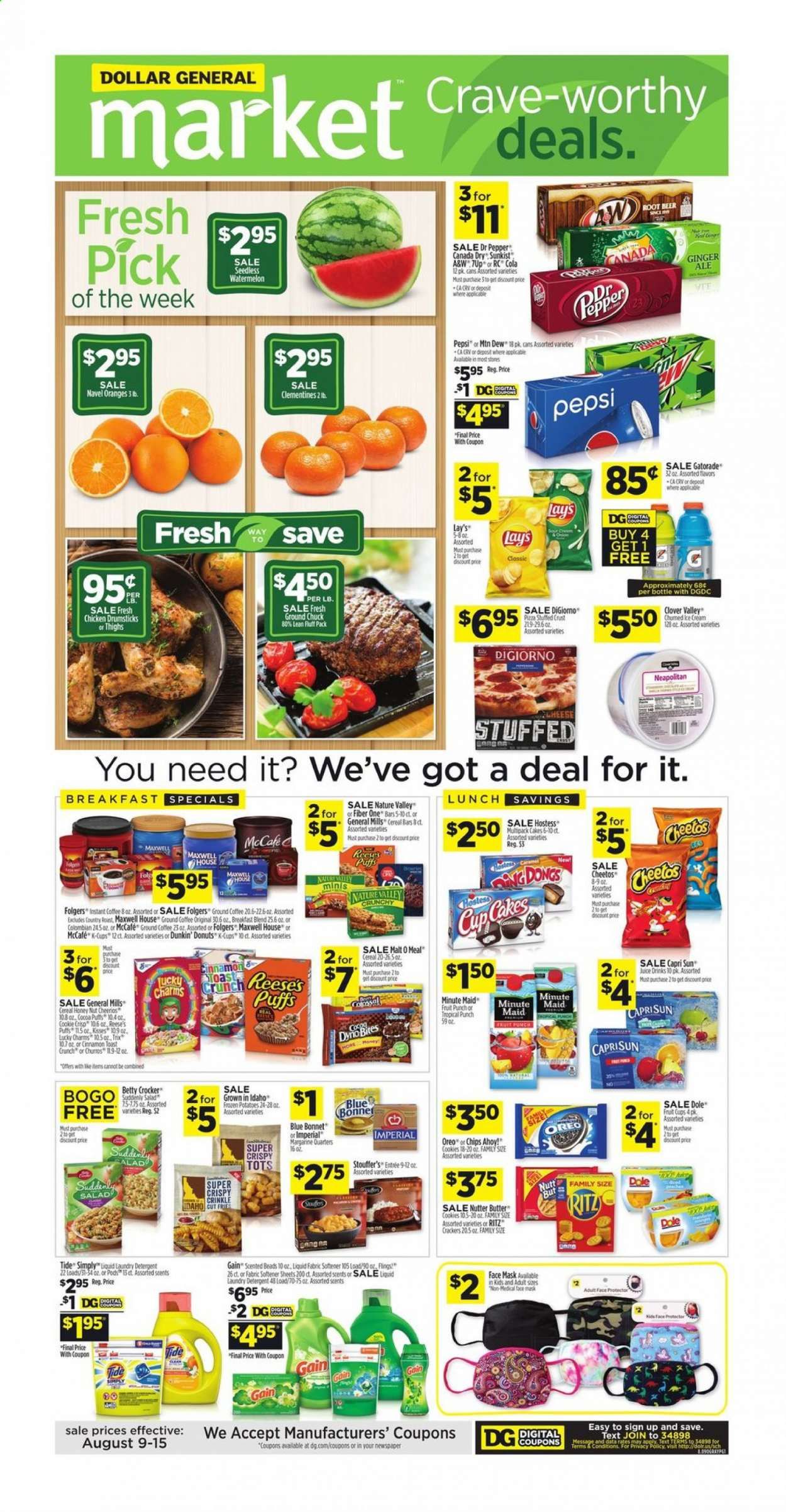 Dollar General (GA, KY, LA, TN) Weekly Ad August 9 to August 15