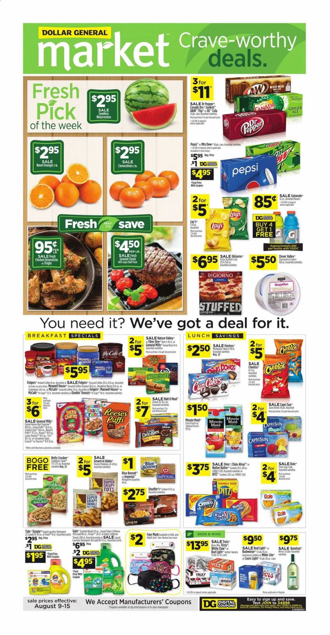 Dollar General (VA) Weekly Ad August 9 to August 15