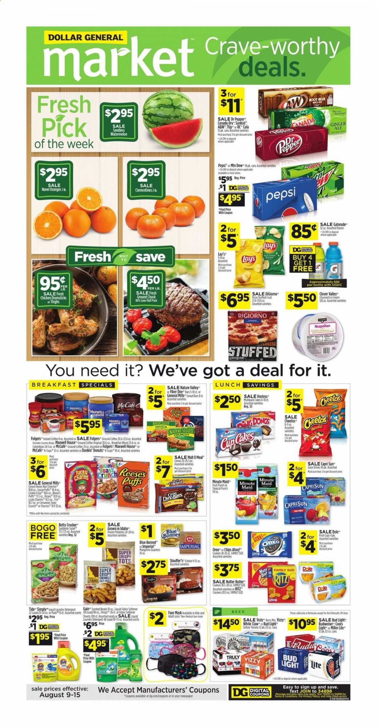 Dollar General (KY) Weekly Ad August 9 to August 15