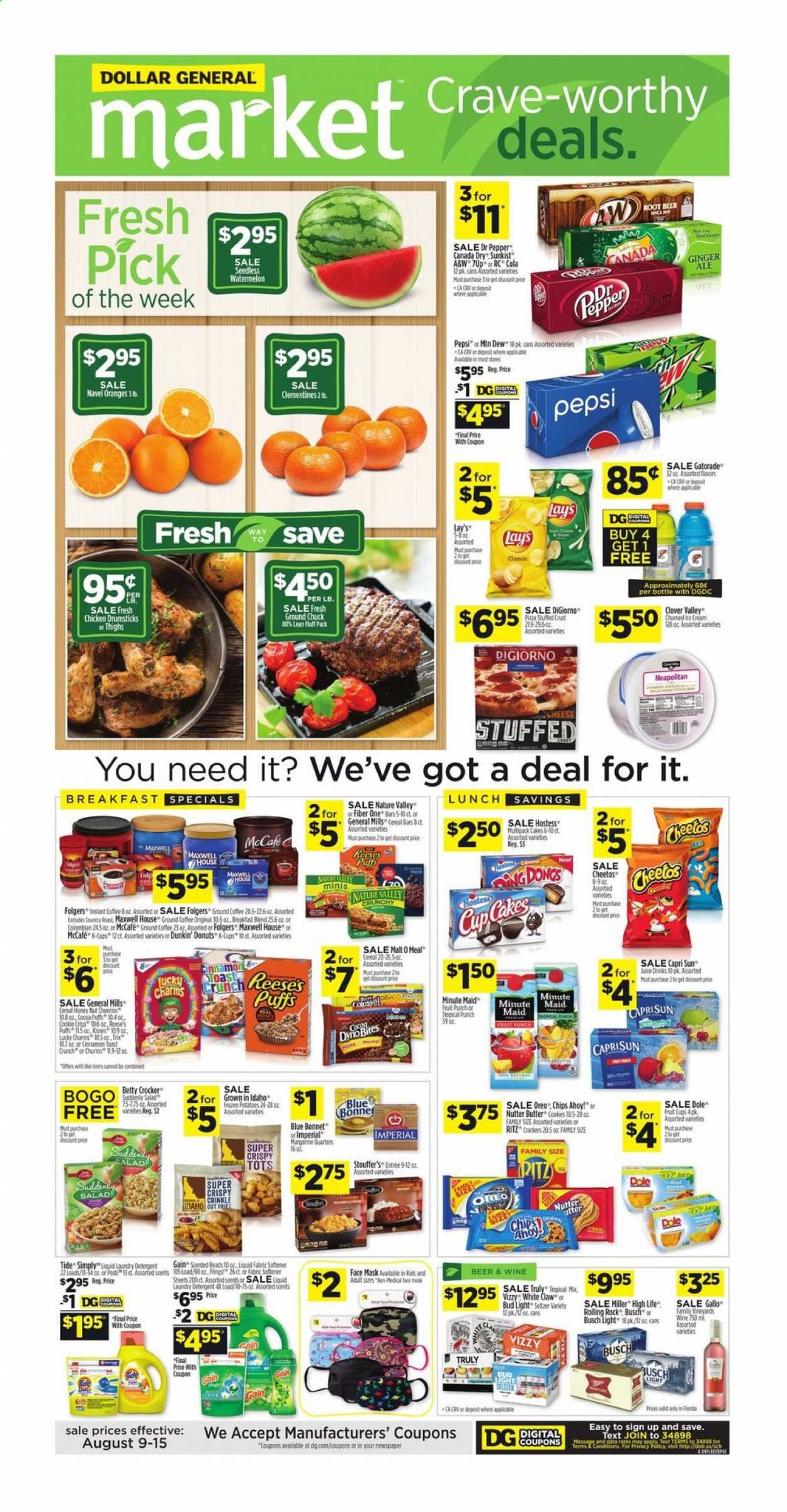 Dollar General (FL) Weekly Ad August 9 to August 15