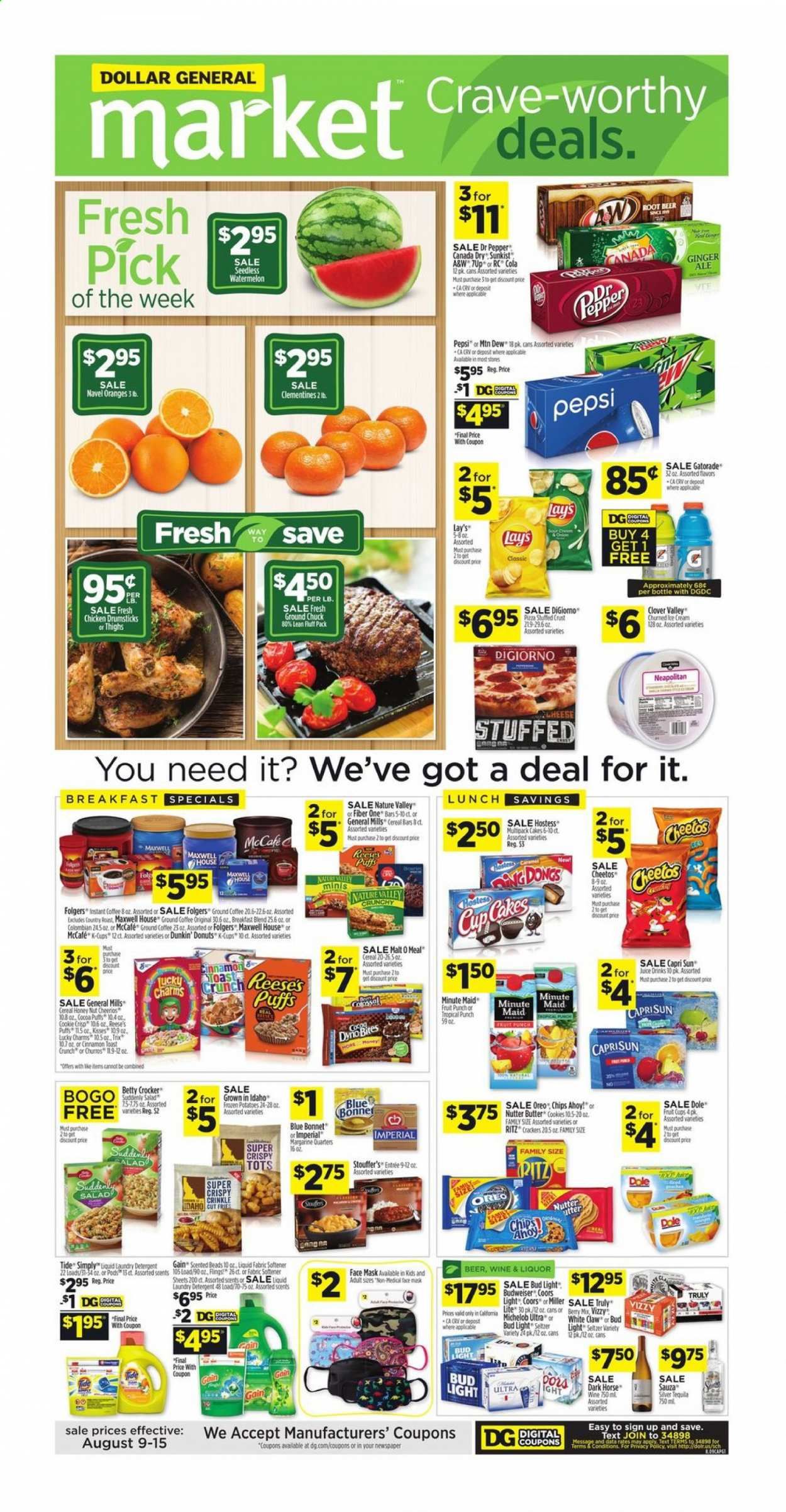 Dollar General (CA) Weekly Ad August 9 to August 15