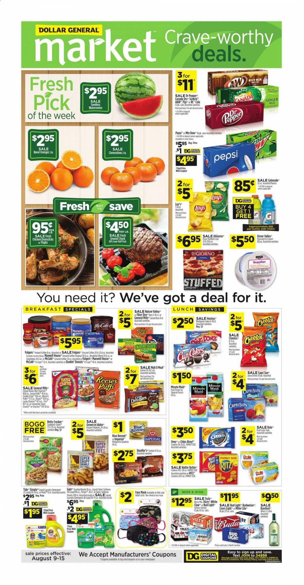 Dollar General (NC) Weekly Ad August 9 to August 15