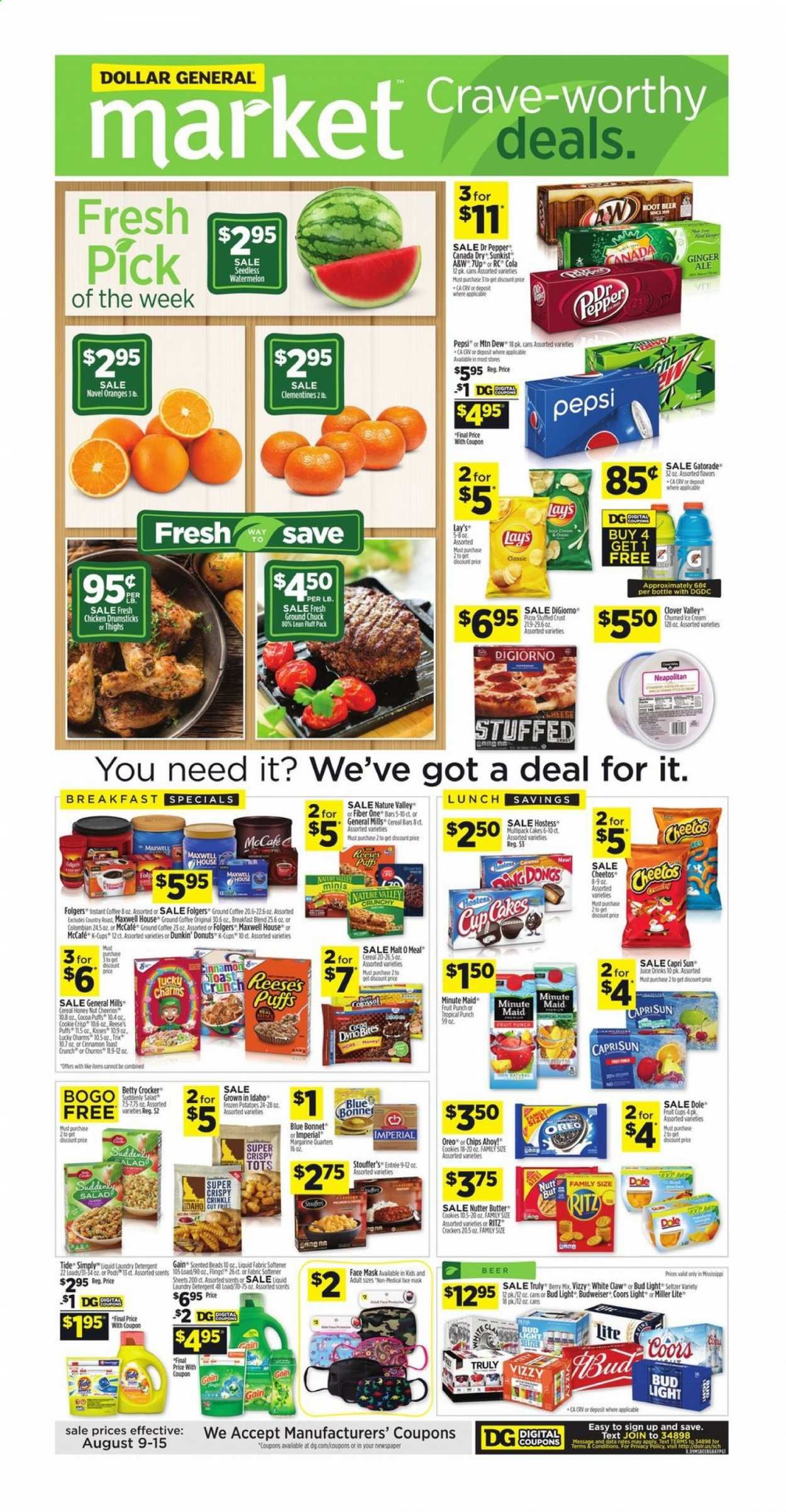 Dollar General (MS) Weekly Ad August 9 to August 15