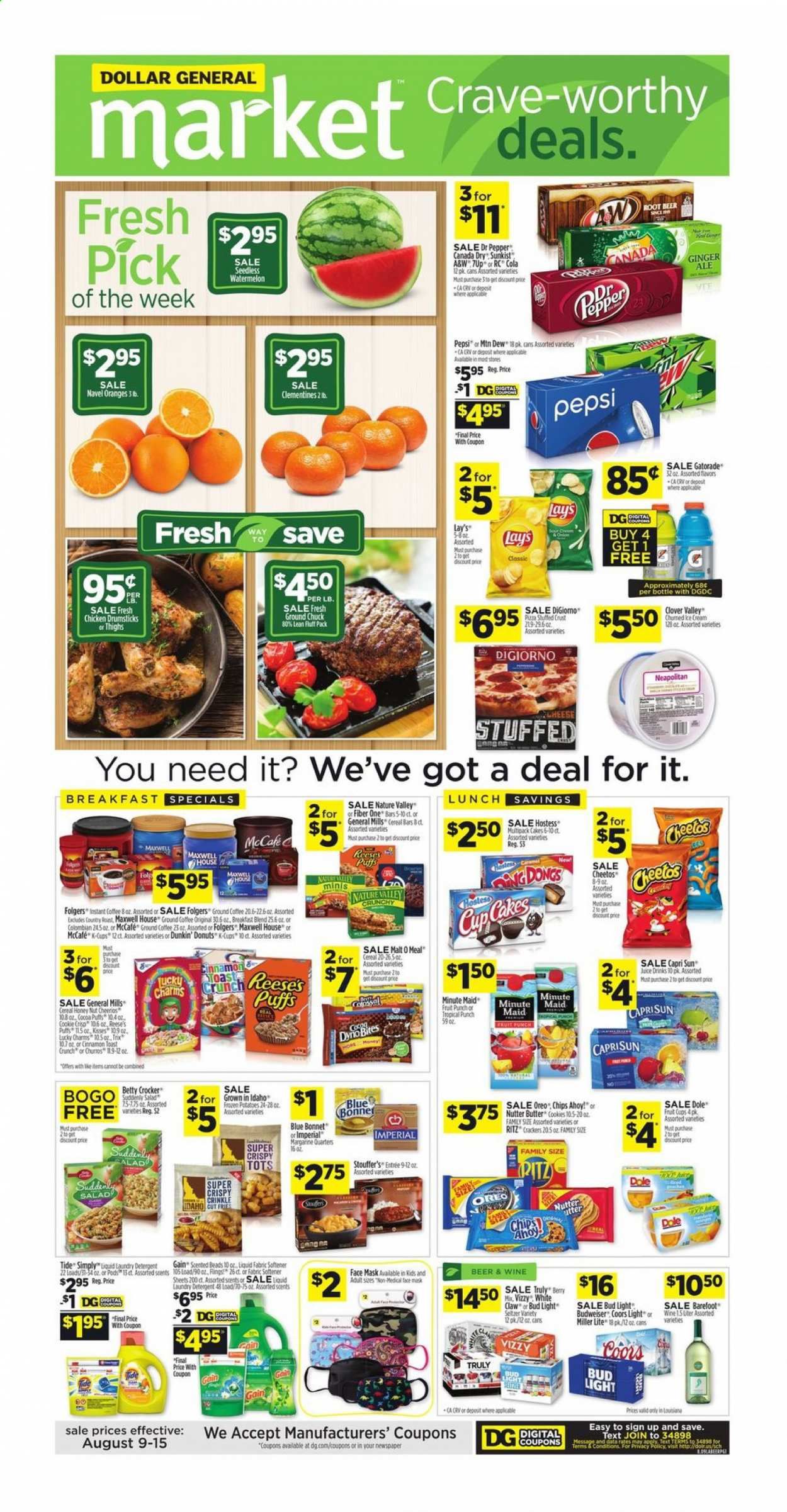 Dollar General (LA) Weekly Ad August 9 to August 15