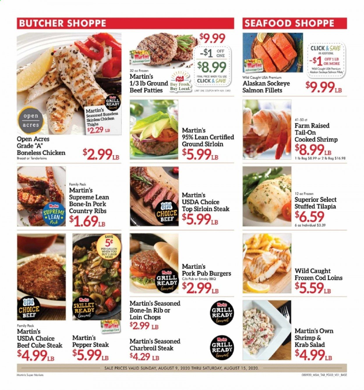 Martin’s Weekly Ad August 9 to August 15