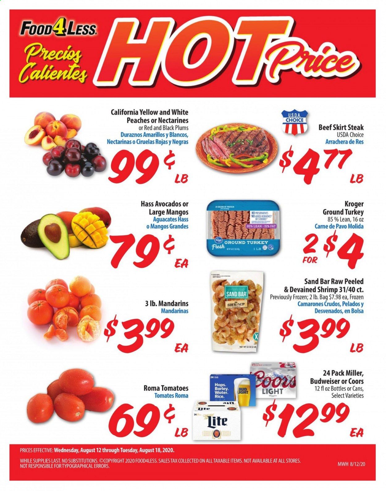 Food 4 Less (IL) Weekly Ad August 12 to August 18