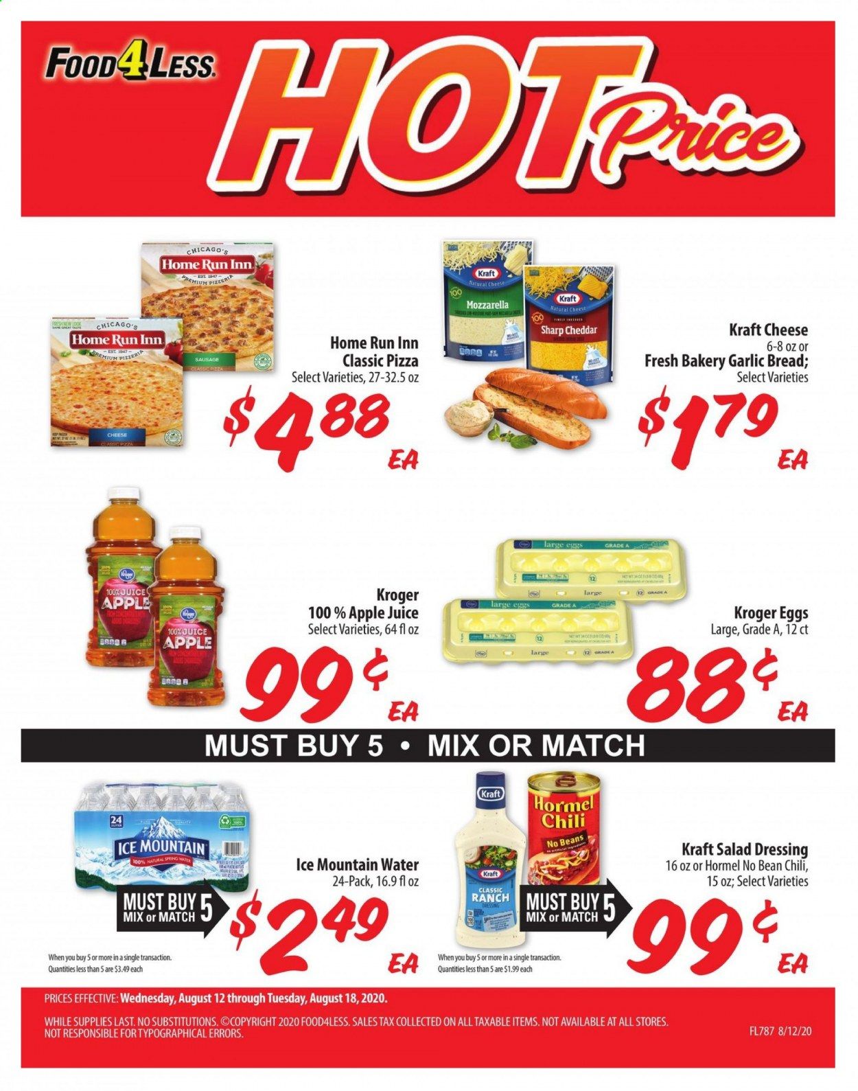 Food 4 Less (IN) Weekly Ad August 12 to August 18