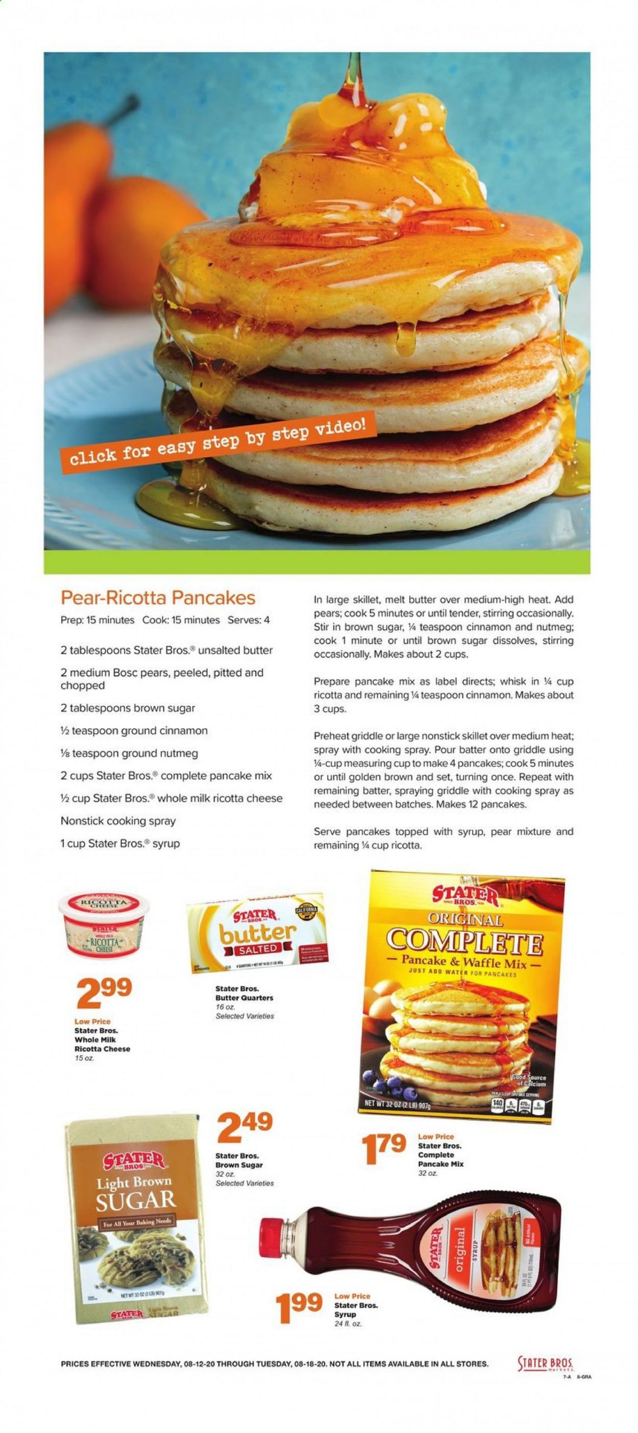 Stater Bros. Weekly Ad August 12 to August 18