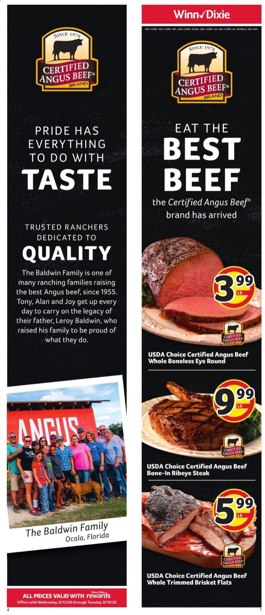 Winn Dixie (FL) Weekly Ad August 12 to August 18