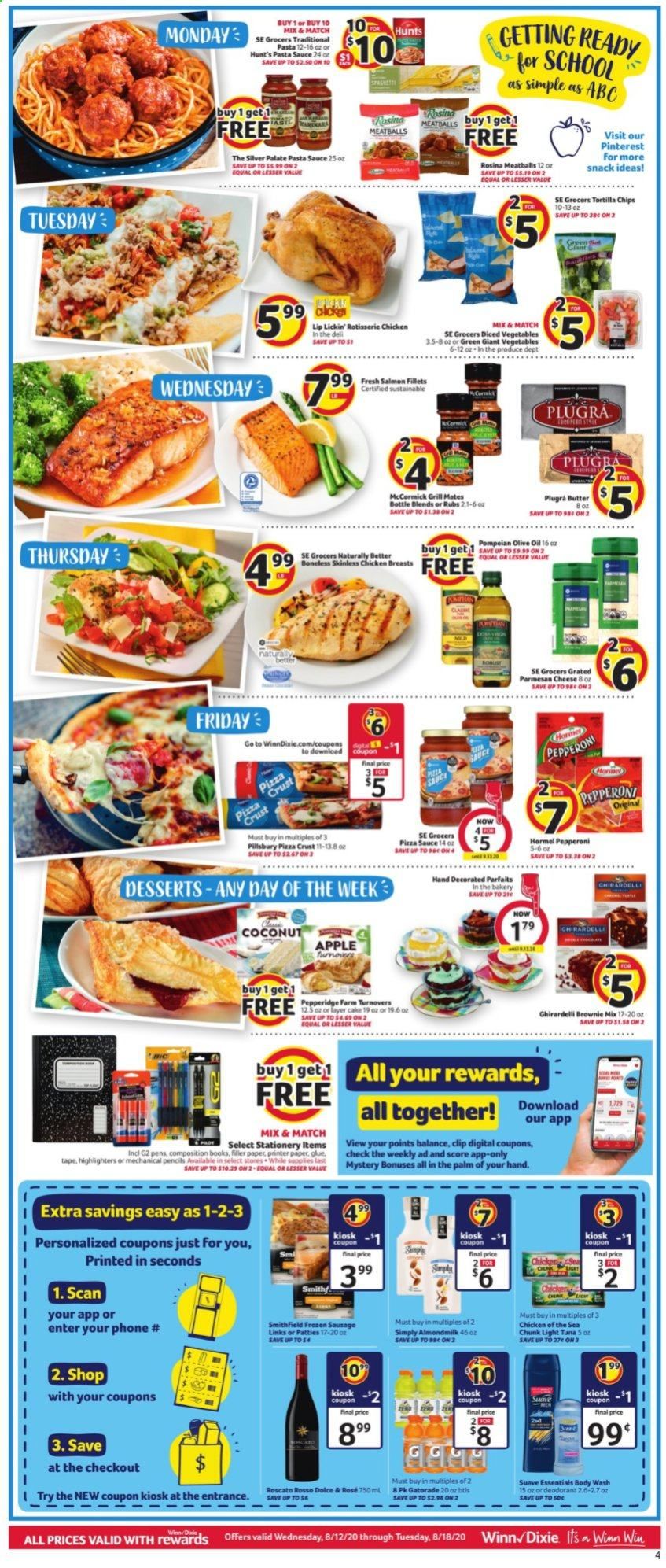 Winn Dixie (FL) Weekly Ad August 12 to August 18